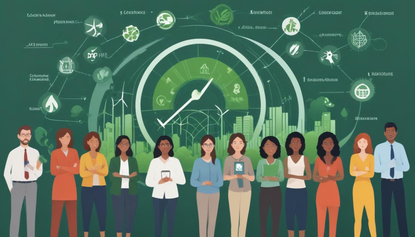 
ESG performance metrics: carbon footprint, net-zero goals, and social impact