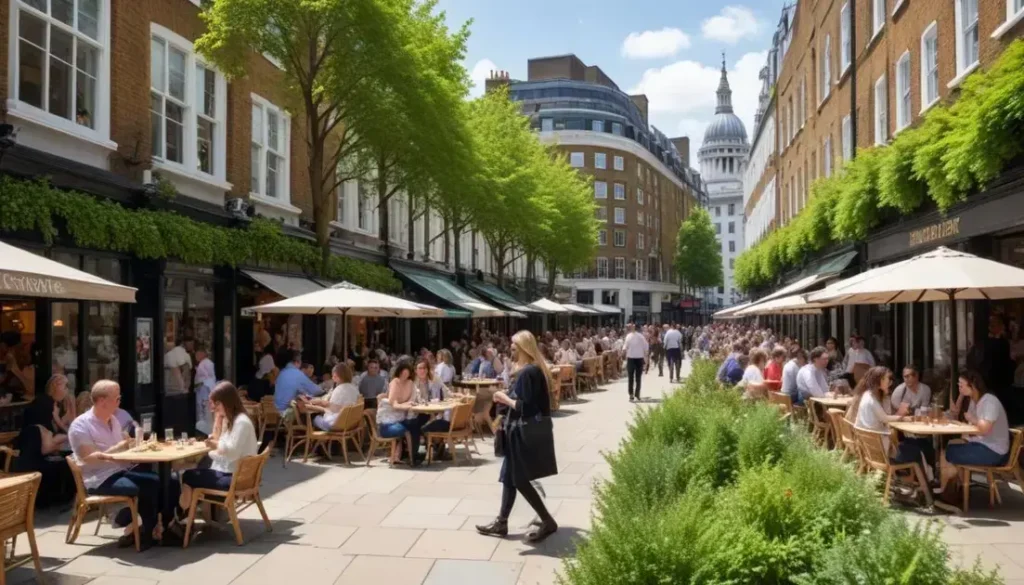 Öffentlicher Raum: Auswirkungen der Fußgängerzone in London auf deutsche Unternehmen