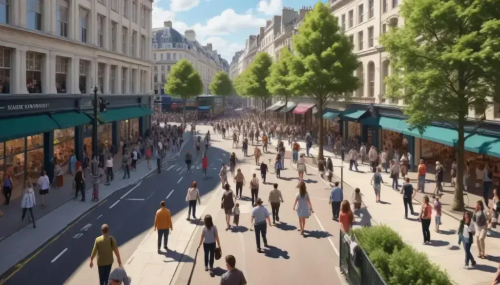 Pedestrianisierung in London beeinflusst deutsche Unternehmen