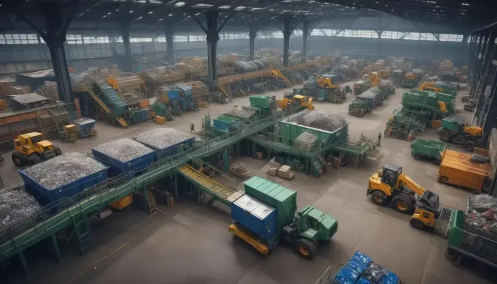 Recycling-Pflanzen in Belgien beeinflussen die deutsche Industrie